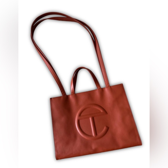 Telfar Medium Shopping Bag Tan w/ dustbag - Picture 2 of 11